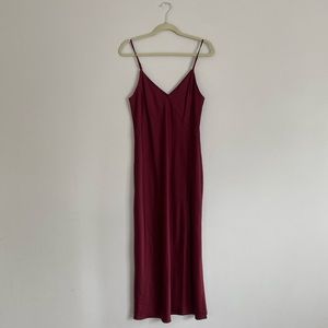 A new day red silky dress